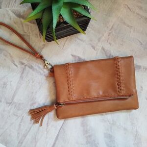Gorgeous Tan Wristlet Purse!